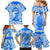 Greece Baroque Pattern Family Matching Mermaid Dress and Hawaiian Shirt with Greek Flag Crest and Country Map