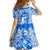Greece Baroque Pattern Family Matching Off The Shoulder Long Sleeve Dress and Hawaiian Shirt with Greek Flag Crest and Country Map