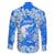Greece Baroque Pattern Family Matching Off Shoulder Maxi Dress and Hawaiian Shirt with Greek Flag Crest and Country Map