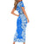 Greece Baroque Pattern Family Matching Short Sleeve Bodycon Dress and Hawaiian Shirt with Greek Flag Crest and Country Map