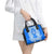 Greece Baroque Pattern Shoulder Handbag with Greek Flag Crest and Country Map
