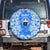 Greece Baroque Pattern Spare Tire Cover with Greek Flag Crest and Country Map