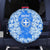 Greece Baroque Pattern Spare Tire Cover with Greek Flag Crest and Country Map