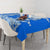 Greece Baroque Pattern Tablecloth with Greek Flag Crest and Country Map