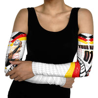 Personalized Germany Football Bear Mascot Arm Sleeves Germany Flag Eagle Shield Distressed Comic Art