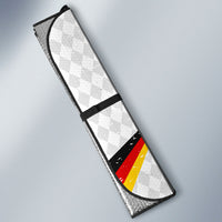 Personalized Germany Football Bear Mascot Auto Sun Shade Germany Flag Eagle Shield Distressed Comic Art