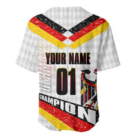 Personalized Germany Football Bear Mascot Baseball Jersey Germany Flag Eagle Shield Distressed Comic Art