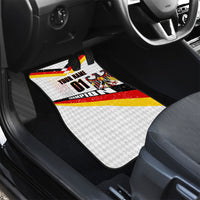 Personalized Germany Football Bear Mascot Car Mats Germany Flag Eagle Shield Distressed Comic Art