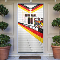 Personalized Germany Football Bear Mascot Door Cover Germany Flag Eagle Shield Distressed Comic Art