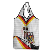 Personalized Germany Football Bear Mascot Grocery Bag Germany Flag Eagle Shield Distressed Comic Art