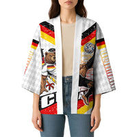 Personalized Germany Football Bear Mascot Kimono Germany Flag Eagle Shield Distressed Comic Art