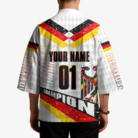 Personalized Germany Football Bear Mascot Kimono Germany Flag Eagle Shield Distressed Comic Art