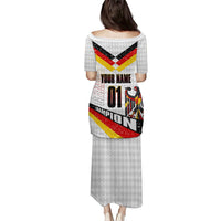 Personalized Germany Football Bear Mascot Puletasi Germany Flag Eagle Shield Distressed Comic Art