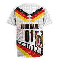 Personalized Germany Football Bear Mascot Rugby Jersey Germany Flag Eagle Shield Distressed Comic Art