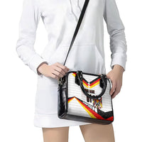 Personalized Germany Football Bear Mascot Shoulder Handbag Germany Flag Eagle Shield Distressed Comic Art