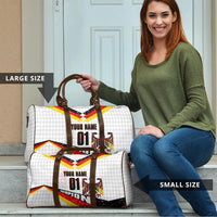 Personalized Germany Football Bear Mascot Travel Bag Germany Flag Eagle Shield Distressed Comic Art