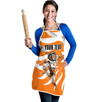 Personalized Netherlands Football Lion Mascot Apron Dutch Orange Flag Windmill Symbol Comic