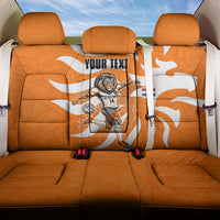 Personalized Netherlands Football Lion Mascot Back Car Seat Cover Dutch Orange Flag Windmill Symbol Comic