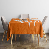 Personalized Netherlands Football Lion Mascot Tablecloth Dutch Orange Flag Windmill Symbol Comic