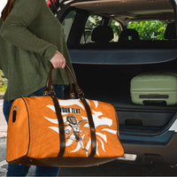 Personalized Netherlands Football Lion Mascot Travel Bag Dutch Orange Flag Windmill Symbol Comic