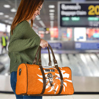 Personalized Netherlands Football Lion Mascot Travel Bag Dutch Orange Flag Windmill Symbol Comic