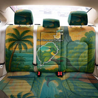 Sao Tome and Principe Tropical Island Back Car Seat Cover with Bird and Cocoa Forest Print