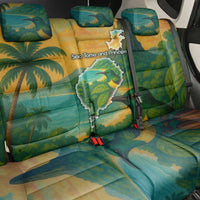 Sao Tome and Principe Tropical Island Back Car Seat Cover with Bird and Cocoa Forest Print
