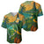Sao Tome and Principe Tropical Island Baseball Jersey with Bird and Cocoa Forest Print
