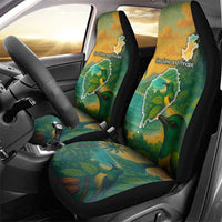 Sao Tome and Principe Tropical Island Car Seat Cover with Bird and Cocoa Forest Print