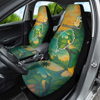 Sao Tome and Principe Tropical Island Car Seat Cover with Bird and Cocoa Forest Print