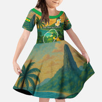 Sao Tome and Principe Tropical Island Family Matching Mermaid Dress and Hawaiian Shirt with Bird and Cocoa Forest Print