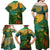 Sao Tome and Principe Tropical Island Family Matching Off Shoulder Maxi Dress and Hawaiian Shirt with Bird and Cocoa Forest Print