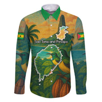 Sao Tome and Principe Tropical Island Family Matching Puletasi and Hawaiian Shirt with Bird and Cocoa Forest Print