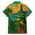 Sao Tome and Principe Tropical Island Family Matching Summer Maxi Dress and Hawaiian Shirt with Bird and Cocoa Forest Print