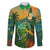 Sao Tome and Principe Tropical Island Family Matching Summer Maxi Dress and Hawaiian Shirt with Bird and Cocoa Forest Print