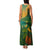 Sao Tome and Principe Tropical Island Family Matching Tank Maxi Dress and Hawaiian Shirt with Bird and Cocoa Forest Print
