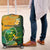Sao Tome and Principe Tropical Island Luggage Cover with Bird and Cocoa Forest Print