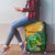 Sao Tome and Principe Tropical Island Luggage Cover with Bird and Cocoa Forest Print