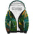 Sao Tome and Principe Tropical Island Sherpa Hoodie with Bird and Cocoa Forest Print