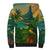 Sao Tome and Principe Tropical Island Sherpa Hoodie with Bird and Cocoa Forest Print