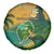 Sao Tome and Principe Tropical Island Spare Tire Cover with Bird and Cocoa Forest Print