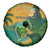 Sao Tome and Principe Tropical Island Spare Tire Cover with Bird and Cocoa Forest Print