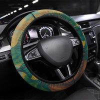 Sao Tome and Principe Tropical Island Steering Wheel Cover with Bird and Cocoa Forest Print
