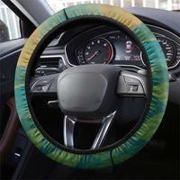 Sao Tome and Principe Tropical Island Steering Wheel Cover with Bird and Cocoa Forest Print
