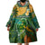 Sao Tome and Principe Tropical Island Wearable Blanket Hoodie with Bird and Cocoa Forest Print