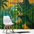 Sao Tome and Principe Tropical Island Window Curtain with Bird and Cocoa Forest Print