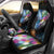 Where the Sunbird Sings Car Seat Cover with Sao Tome and Principe Flag and Color Splash Art