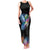 Where the Sunbird Sings Family Matching Tank Maxi Dress and Hawaiian Shirt with Sao Tome and Principe Flag and Color Splash Art