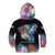 Where the Sunbird Sings Kid Hoodie with Sao Tome and Principe Flag and Color Splash Art