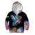 Where the Sunbird Sings Kid Hoodie with Sao Tome and Principe Flag and Color Splash Art
